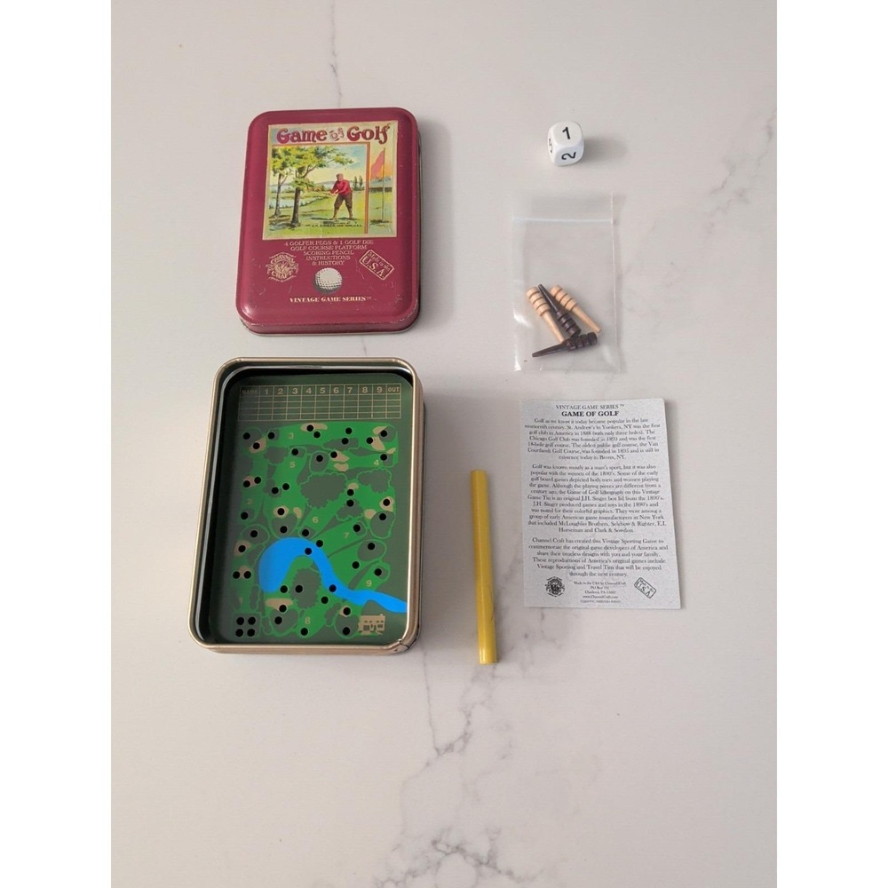 Game of Golf Travel Game Vintage Series with Tin Box Channel Craft 2004